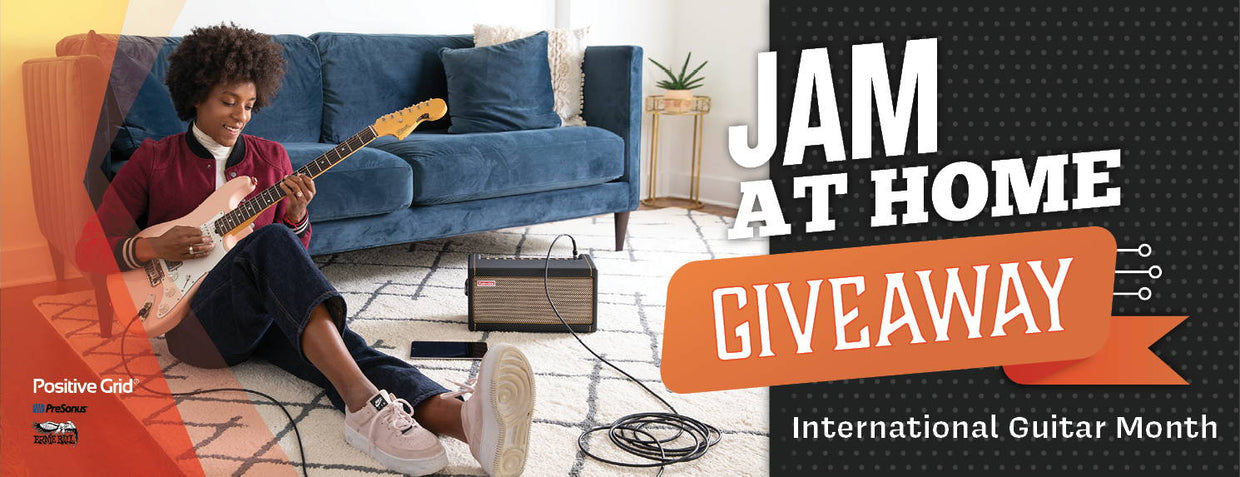 Enter the Jam at Home Giveaway for International Guitar Month!