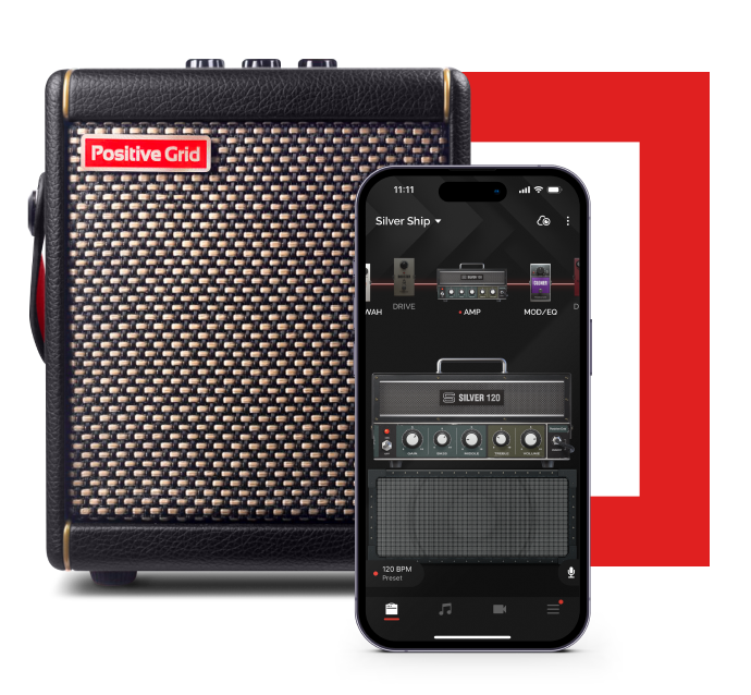 Positive Grid Spark GO Smart Guitar & Bass Amp, Enceinte Bl