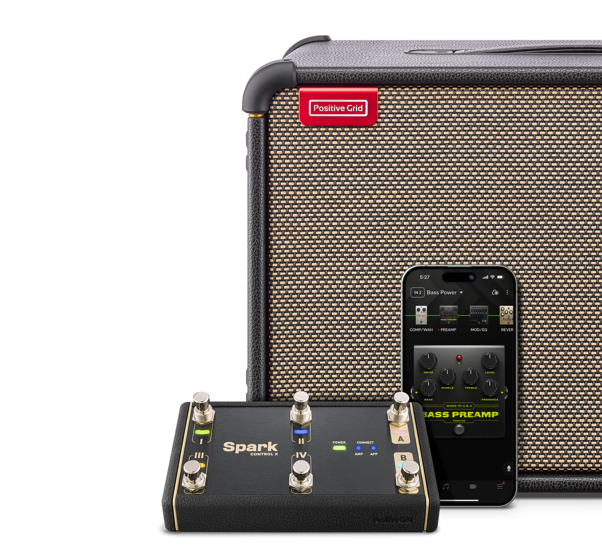 Spark Control X | 6-Switch Wireless Footswitch | Positive Grid